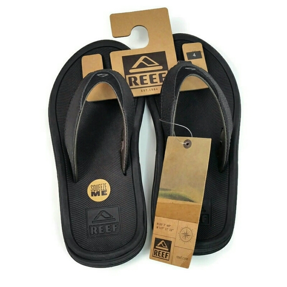 NEW Men's REEF Modern Flip Flop Sandal Black 2086 - Picture 2 of 8